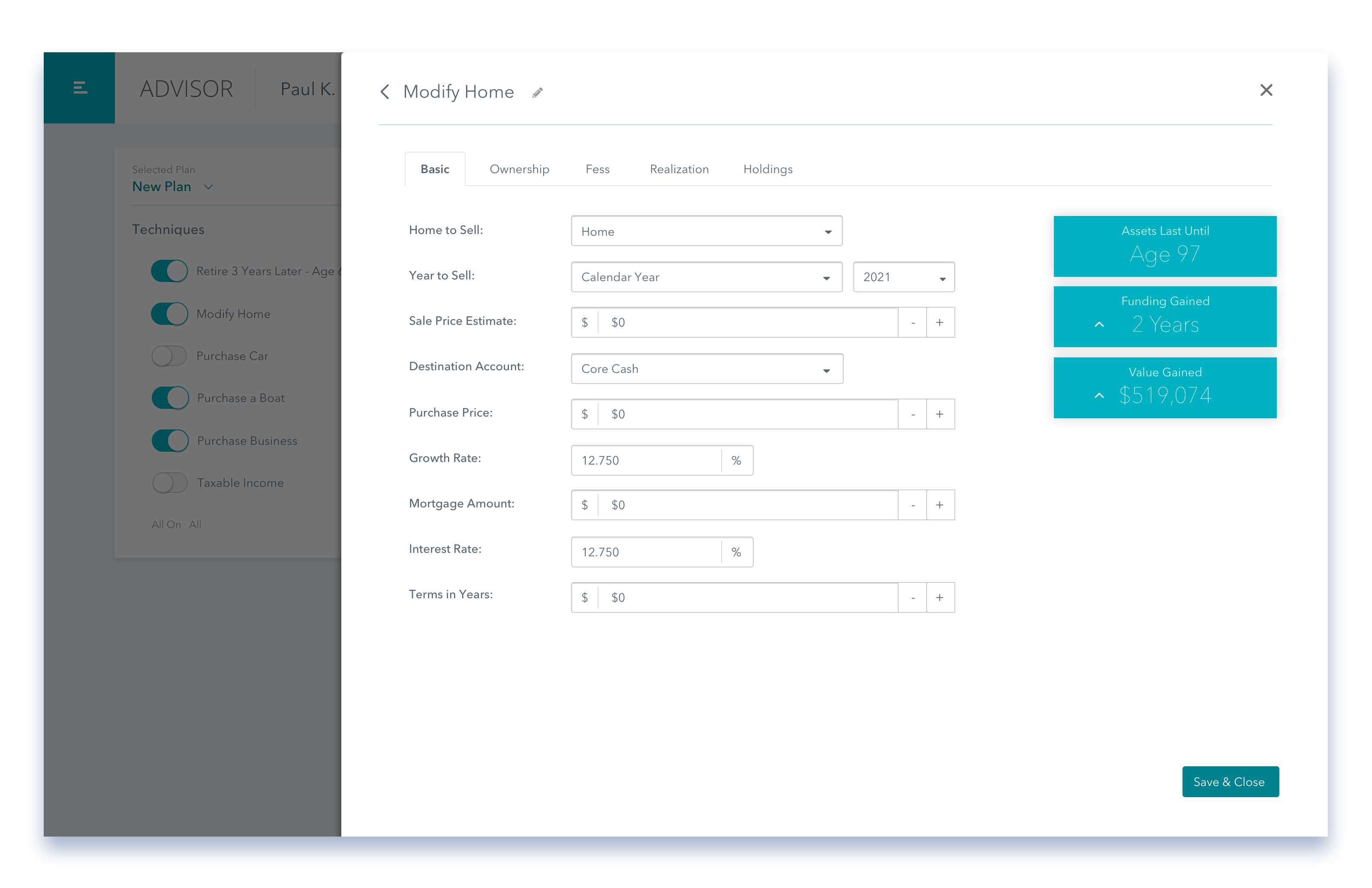 Advisor-Modify-Home